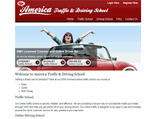 Tablet Screenshot of americatrafficschool.net